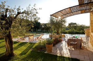 Sous la treille orientée sud 