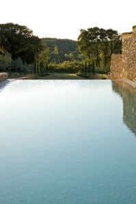 Vue bassin de natation